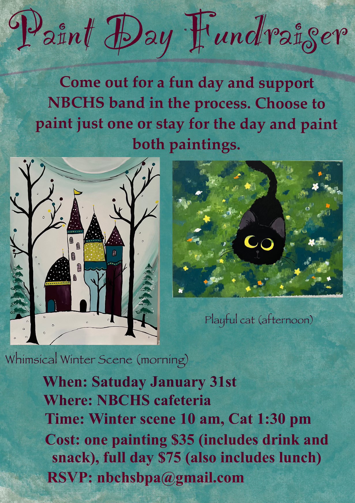 NBCHS Band Paint Day Fundraiser